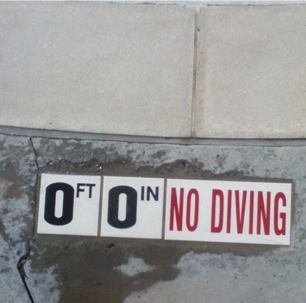 funny obvious statements - 0"0"No Diving