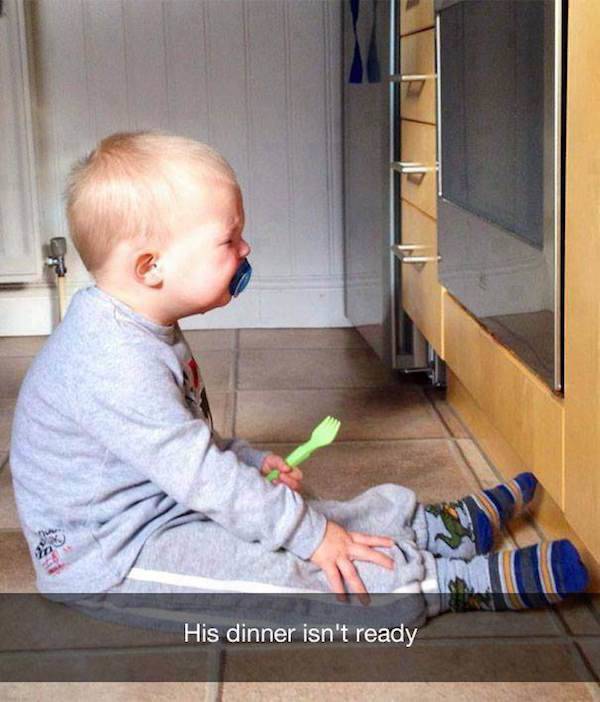 kids crying for stupid reasons - His dinner isn't ready