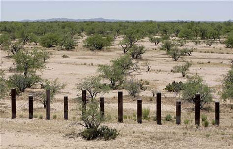 Just to keep the Republicans quiet.  "All the stuff they’ve asked for, we’ve done,” he said, and the fence along the Mexican border “is now basically complete.” But Republicans want still more, he said. “Maybe they’ll need a moat, maybe they’ll need alligators.”