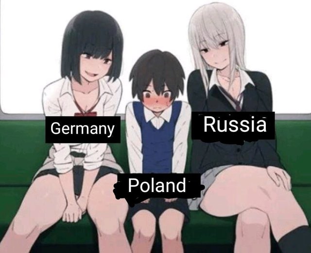 Anime Girls Seducing Boy - Germany and Russia wanting to invade Poland 
