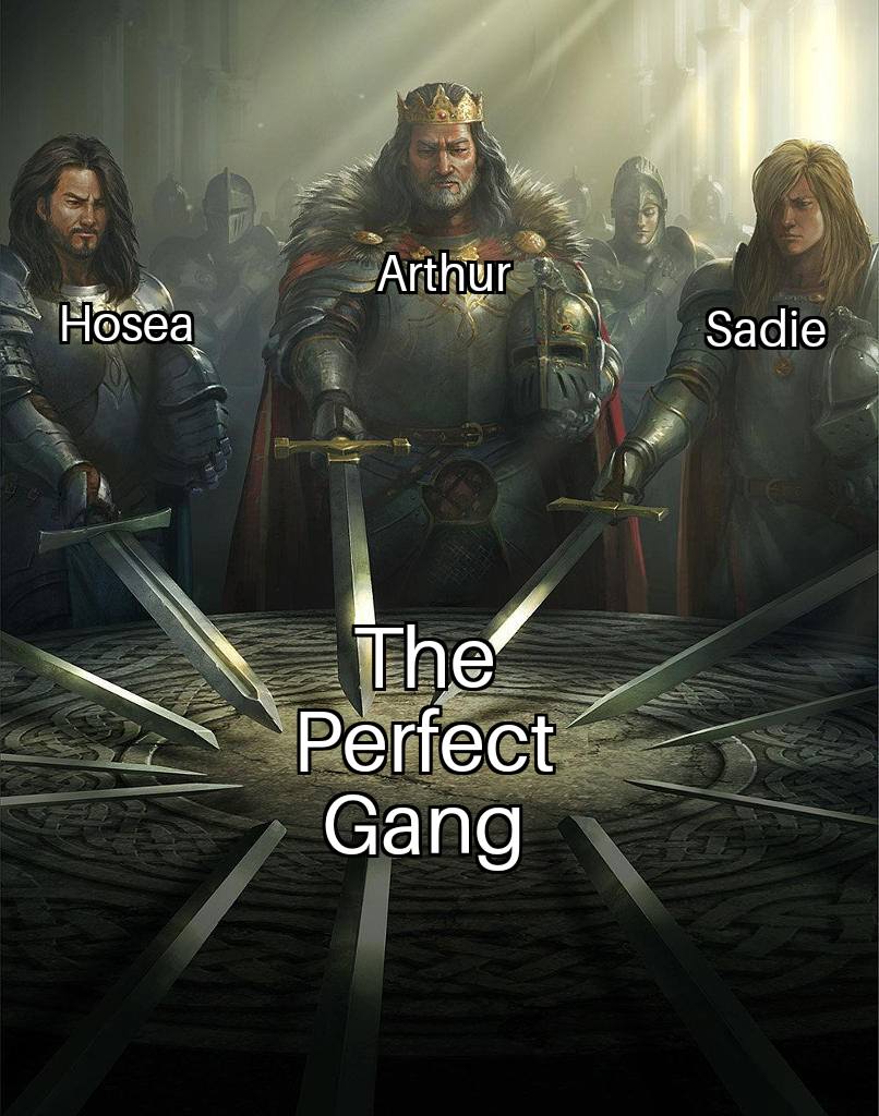 source meme - Arthur Hosea Sadie The Perfect Gang