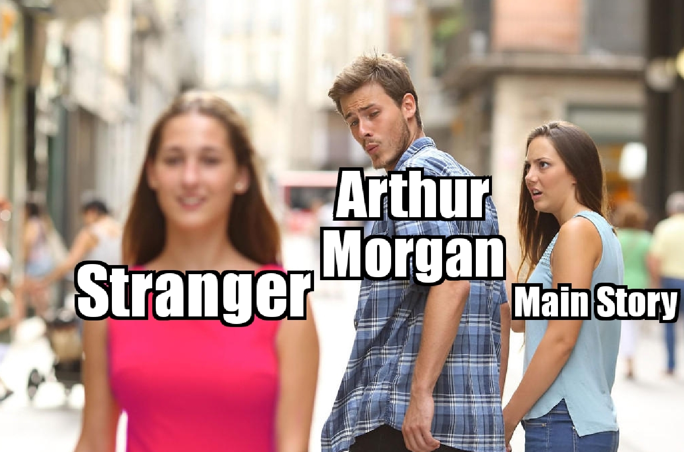 quackityhq meme - Arthur Stranger Morgan Main Story