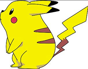 Pikachu used to be fat.