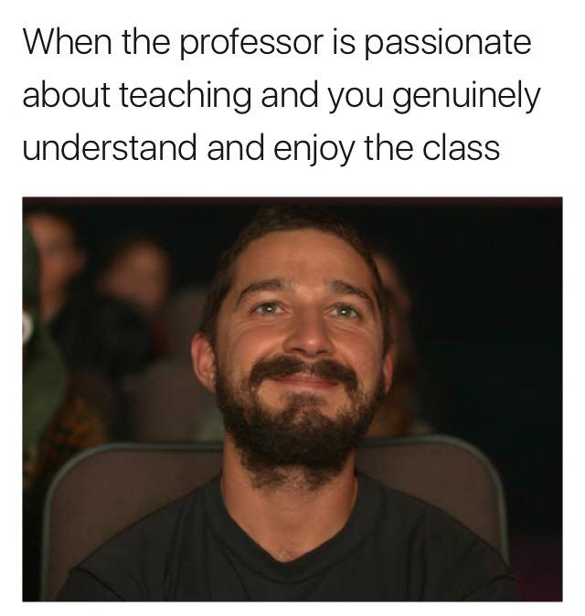 wholesome teaching memes - When the professor is passionate about teaching and you genuinely understand and enjoy the class