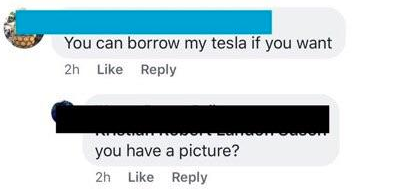 You can borrow my tesla if you want 2h . R you have a picture? 2h
