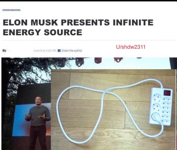 dank meme - elon musk minecraft - Inovations Elon Musk Presents Infinite Energy Source Ushdw2311 net 20 Pm Email the author