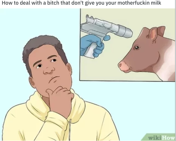 ear - How to deal with a bitch that don't give you your motherfuckin milk wiki How