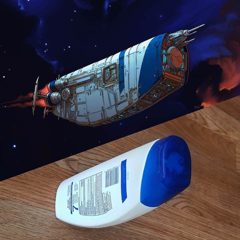 An Artist Created Spaceships From Everyday Objects