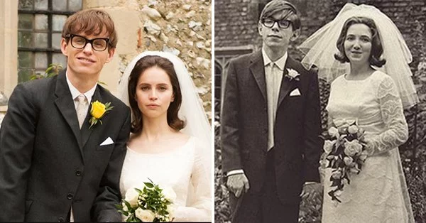 The Theory Of Everything:  Eddie Redmayne And Felicity Jones playing Stephen Hawking and Jane Wilde