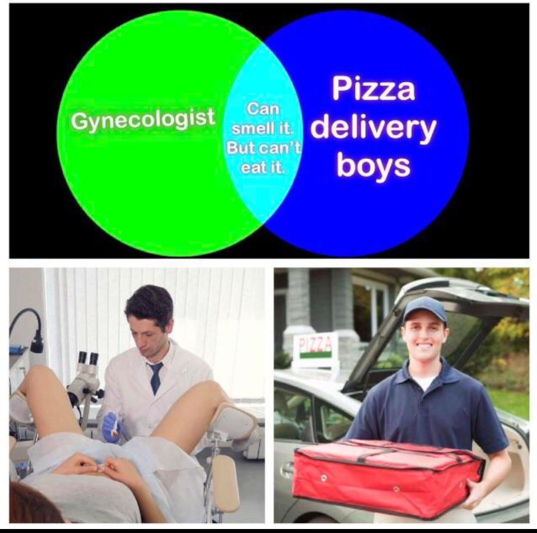 memes - gynecology memes - Pizza Can Gynecologist smell it delivery But can't eat it boys