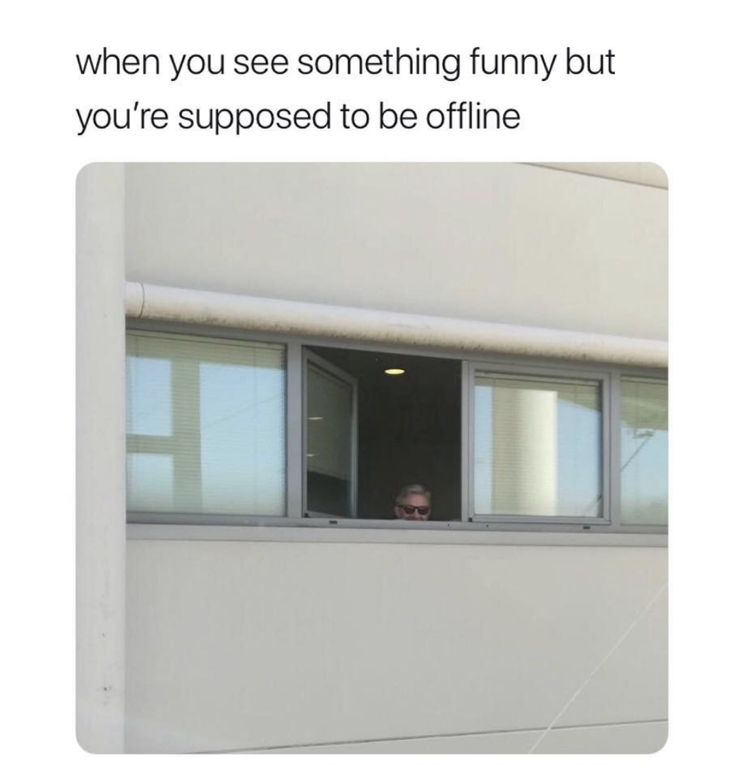 dank memes - you see something funny but you re supposed to be offline - when you see something funny but you're supposed to be offline