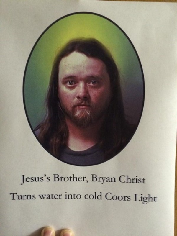 bryan christ turns water into coors light - Jesus's Brother, Bryan Christ Turns water into cold Coors Light