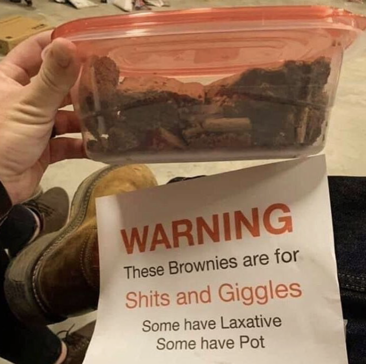 shits and giggles brownies - Warning These Brownies are for Shits and Giggles Some have Laxative Some have Pot