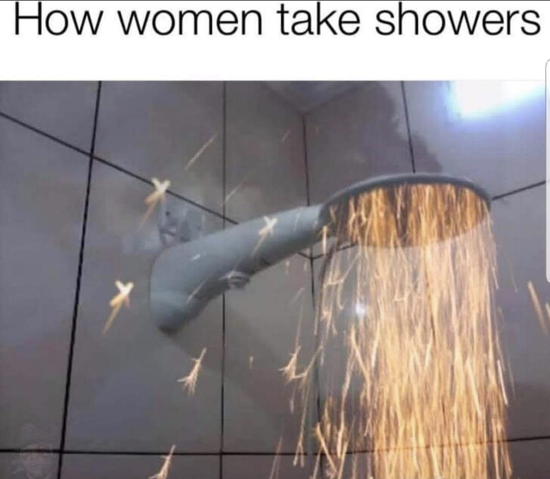 How women take showers Wom ers