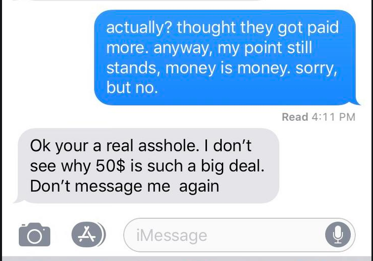 Momo Yaoyorozu - actually? thought they got paid more. anyway, my point still stands, money is money. sorry, but no. Read Ok your a real asshole. I don't see why 50$ is such a big deal. Don't message me again io A iMessage