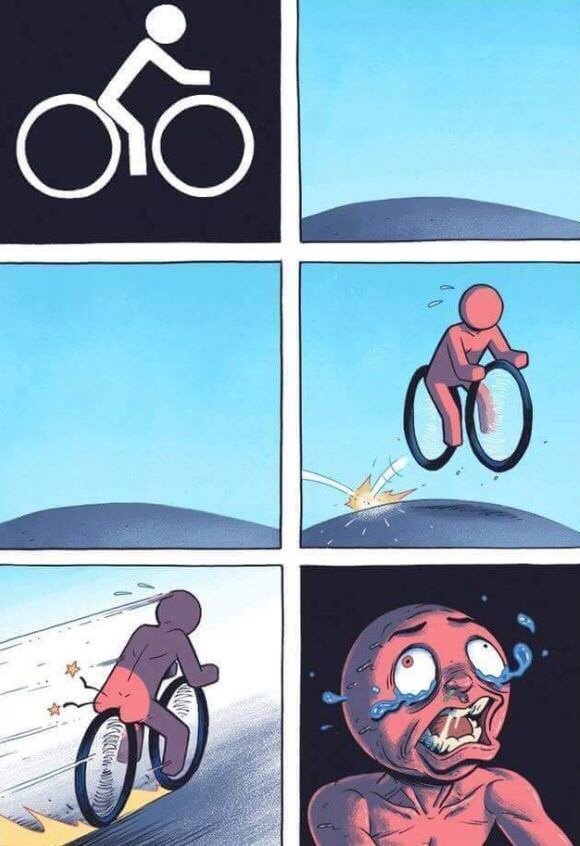 meme bike sign meme - Vid