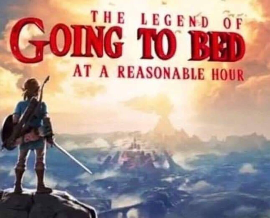 breath of the wild cover art - The Legend Of Going To Bed At A Reasonable Hour