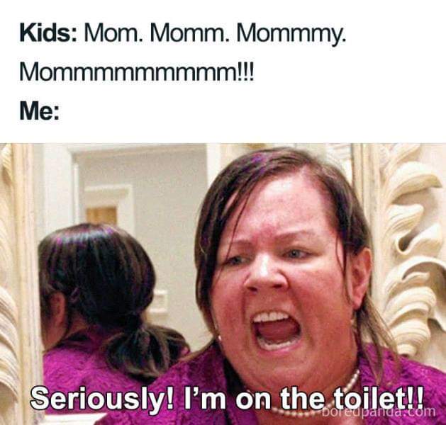 dank meme - melissa mccarthy bridesmaids - Kids Mom. Momm. Mommmy. Mommmmmmmmm!!! Me Seriously! I'm on the toilet!!m