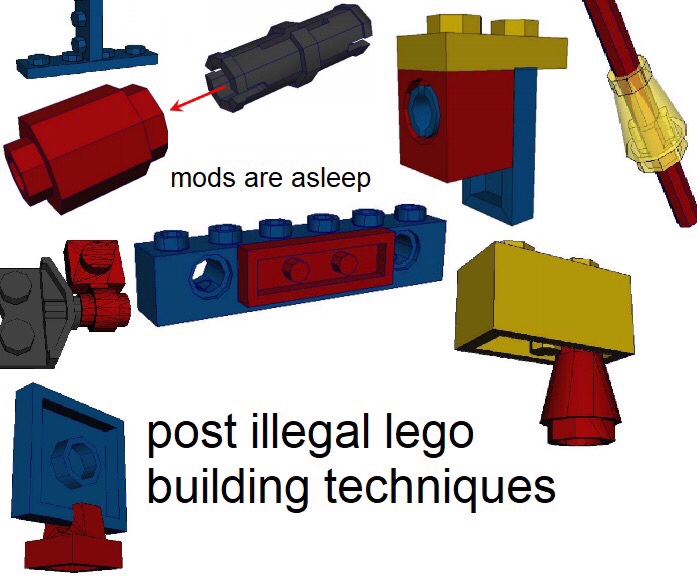 meme - mods are asleep post illegal lego building techniques - mods are asleep post illegal lego building techniques