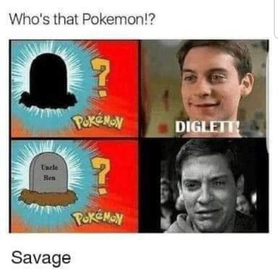who's that pokemon meme - Who's that Pokemon!? PokMON Diglet Uncle Ben Porn Savage
