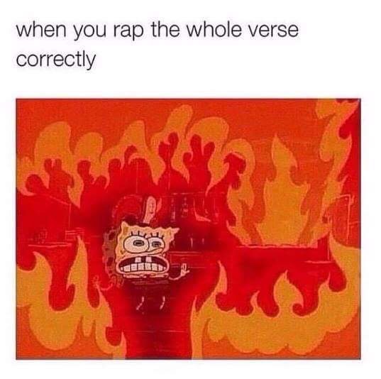 you rap the whole verse correctly meme - when you rap the whole verse correctly Cire