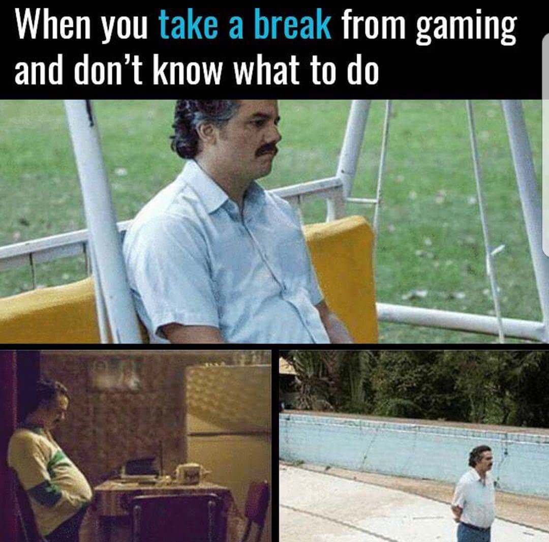 you take a break from gaming - When you take a break from gaming and don't know what to do
