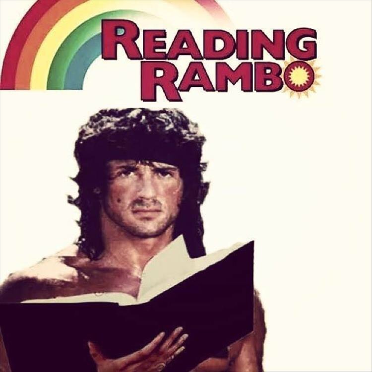 memes - reading rambo meme - Reading Rambo