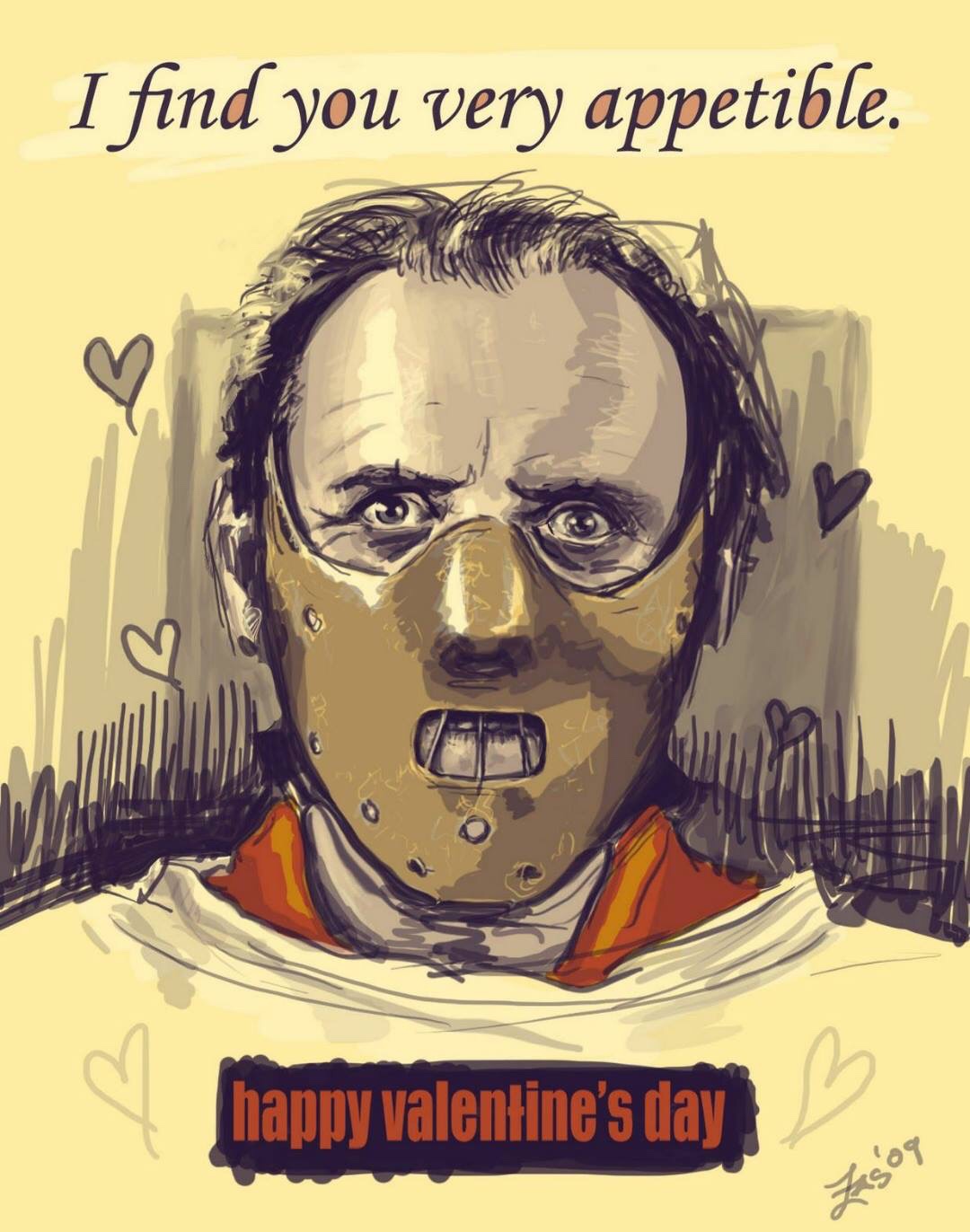memes - horror valentines day cards - I find you very appetible. happy valentine's day Zagog