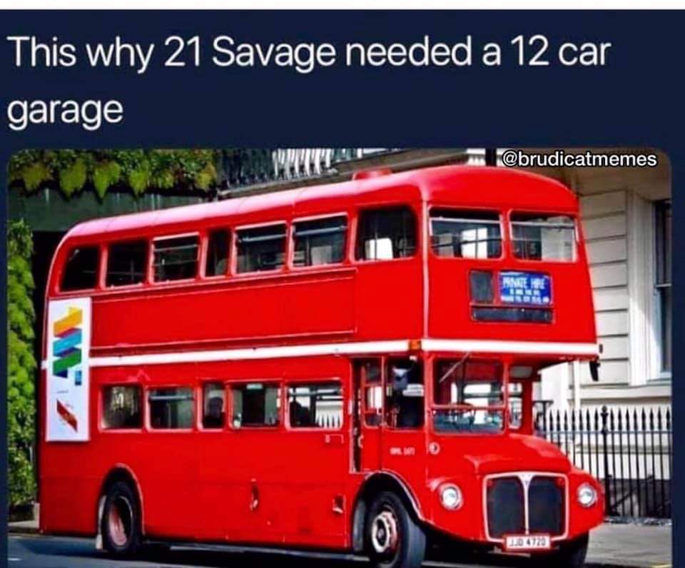 21 Savage Memes - 21 savage 12 car garage meme - This why 21 Savage needed a 12 car garage