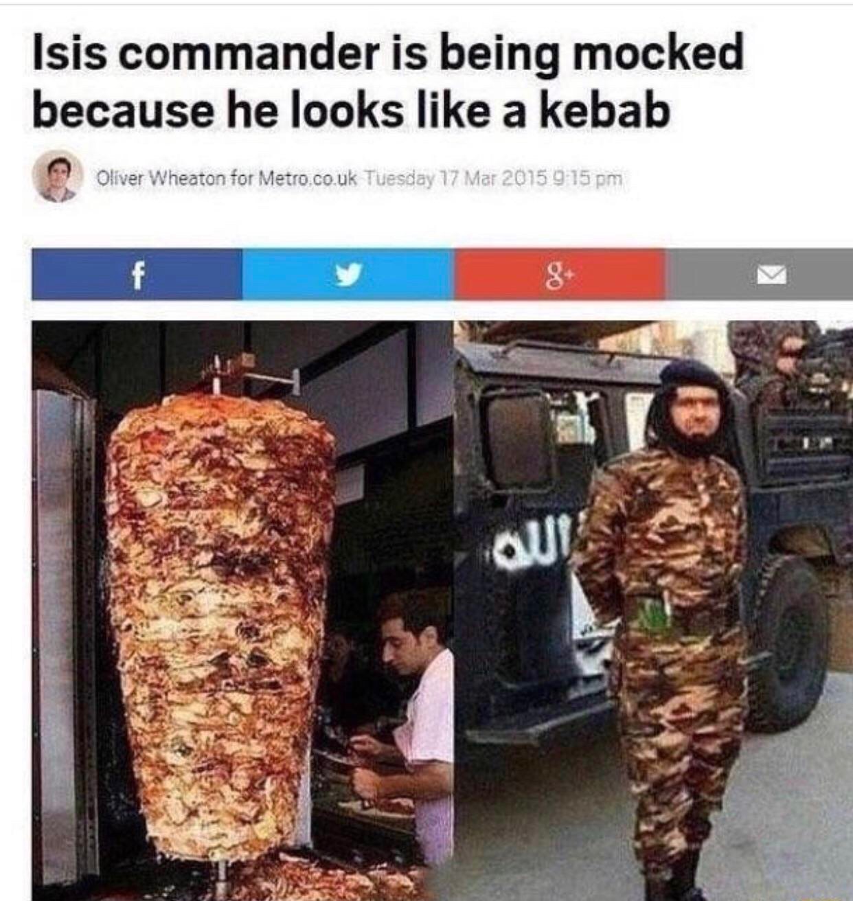 isis commander kebab - Isis commander is being mocked because he looks a kebab Oliver Wheaton for Metro.co.uk Tuesday
