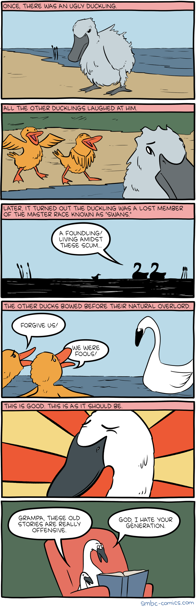 memes - smbc ugly duckling