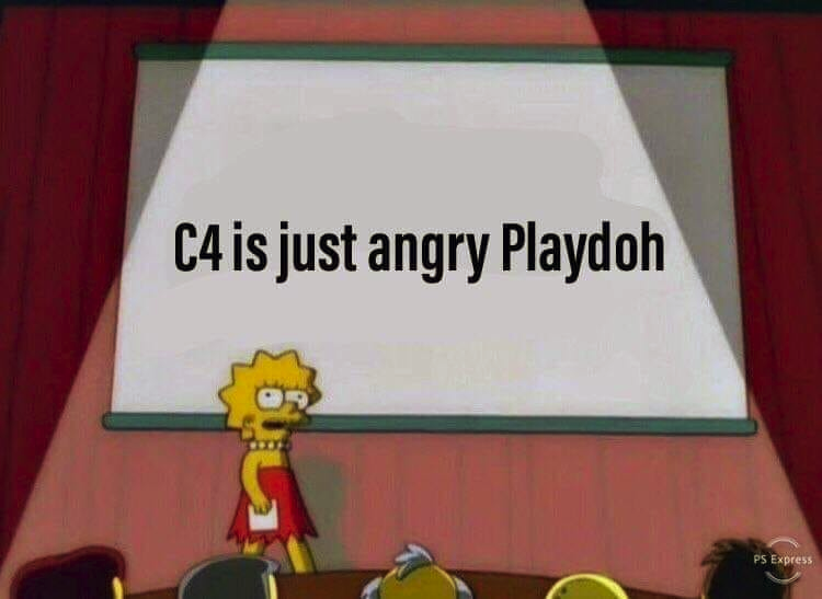 memes - lisa simpson meme - C4 is just angry Playdoh Ps Express