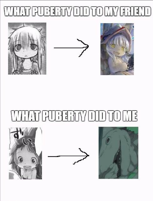 memes - cartoon - What Puberty Did To My Friend What Puberty Did To Me