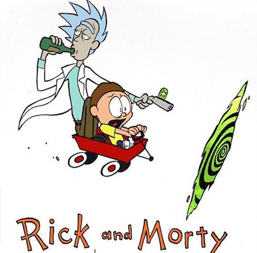 rick and morty calvin and hobbes - O Rick and Morty