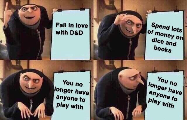 memes - anthem meme - Fall in love with D&D Spend lots of money on dice and books You no Jonger have anyone to play with You no longer have anyone to play with