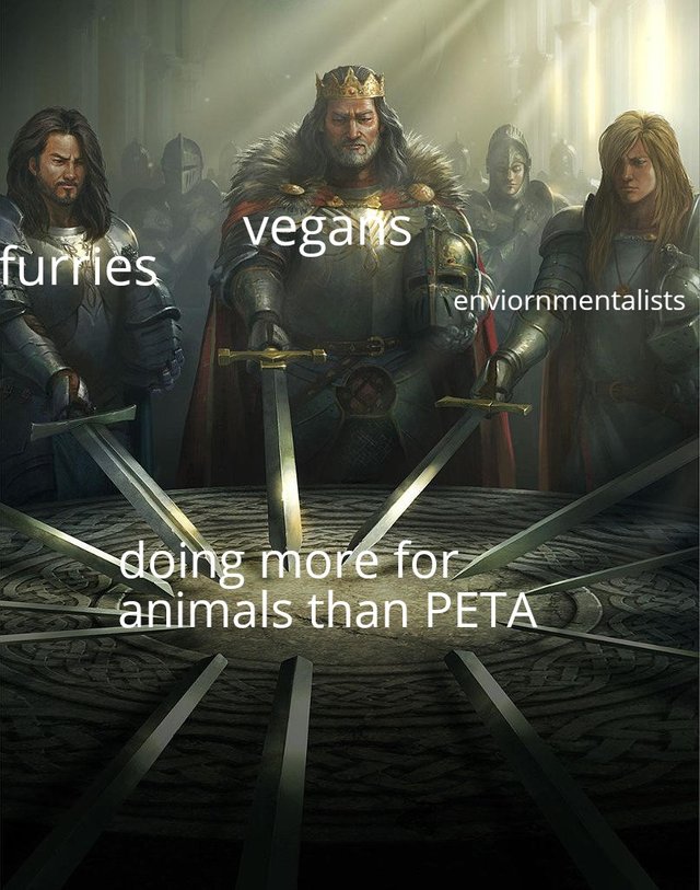 memes - source meme - vegans furries enviornmentalists doing more for animals than Peta