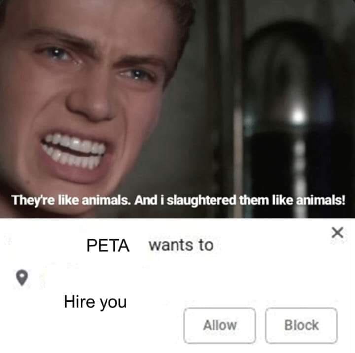star wars matching icons - They're animals. And i slaughtered them animals! Peta wants to Hire you allow Allow Block Block