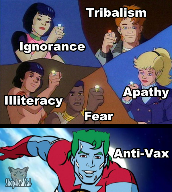 "captain planet and the planeteers" (1990) - Tribalism Ignorance C Apathy Illiteracy Fear AntiVax