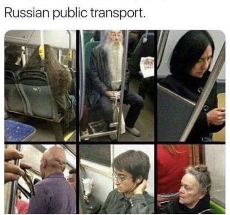 meme - harry potter russian public transport - Russian public transport.