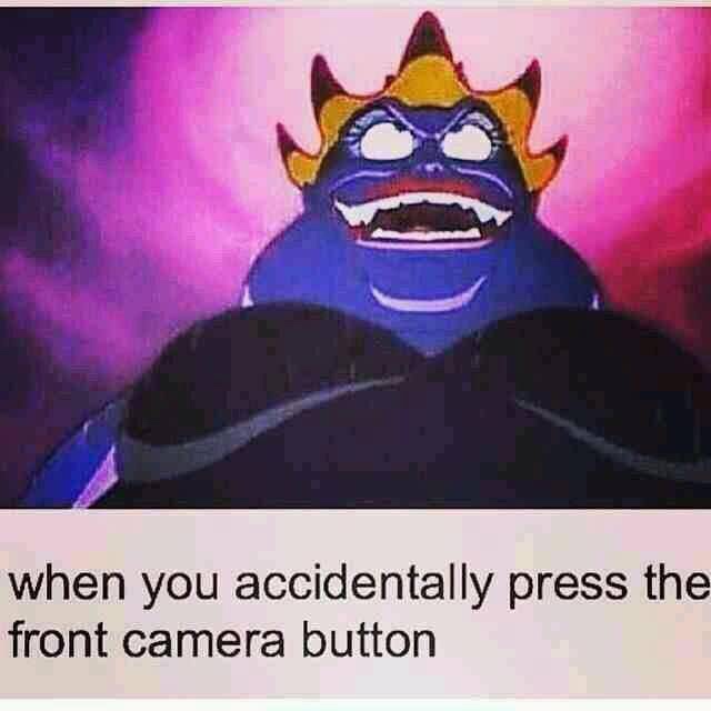 you accidentally front camera - Le when you accidentally press the front camera button