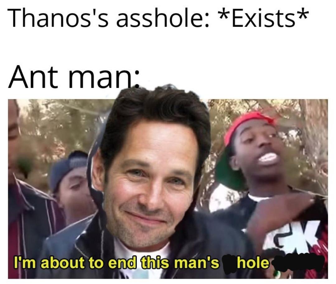 Marvel meme about ant man and thanos