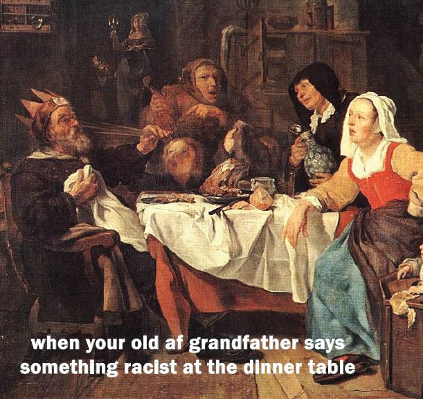 gabriel metsu - when your old af grandfather says something racist at the dinner table