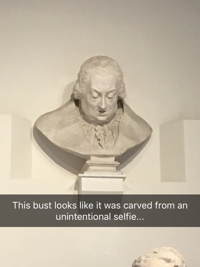 bust - This bust looks it was carved from an unintentional selfie...