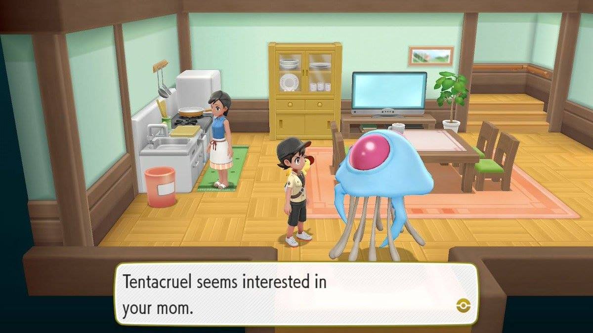 tentacruel seems to be interested in your mom - Tentacruel seems interested in your mom.
