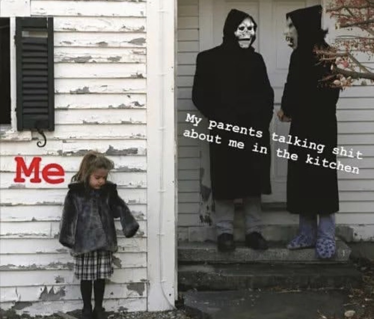 devil and god are raging inside me brand new - My parents talking shit about me in the kitchen Me