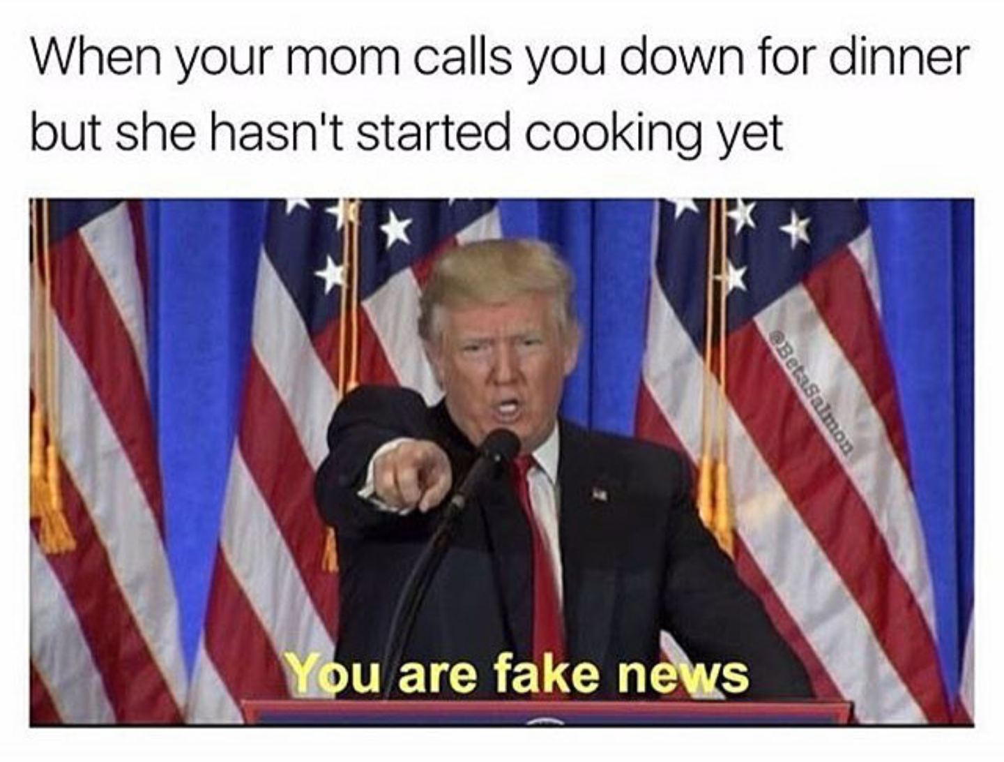 funny meme about ba sing se memes - When your mom calls you down for dinner but she hasn't started cooking yet BetaSalmon You are fake news