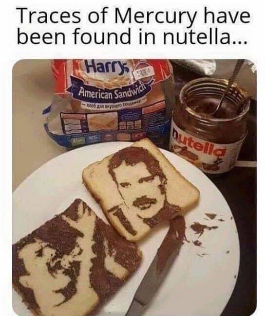 dank meme about traces of mercury have been found in nutella - Traces of Mercury have been found in nutella... I Harry American Sandw 26 Am Unsroto butella