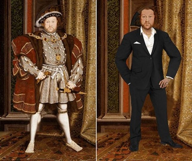 Henry VIII is out trying to get a son.