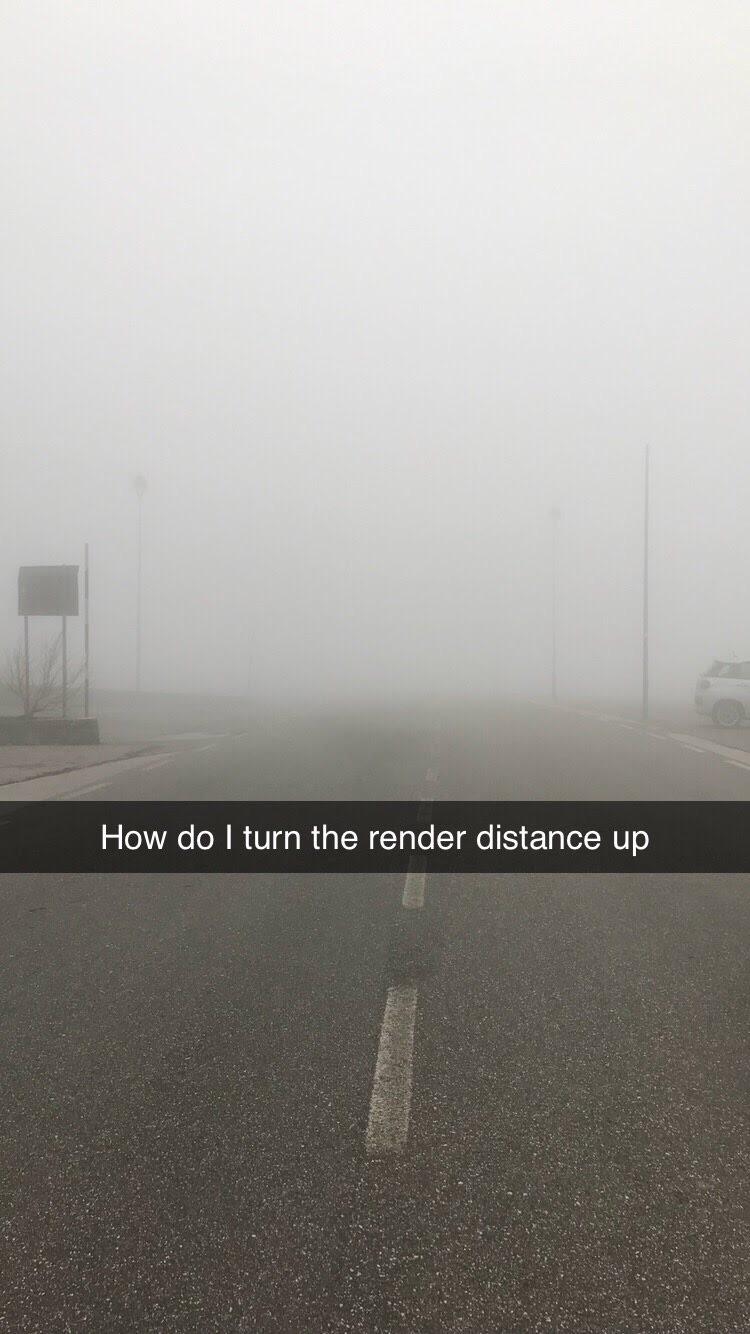 fog - How do I turn the render distance up