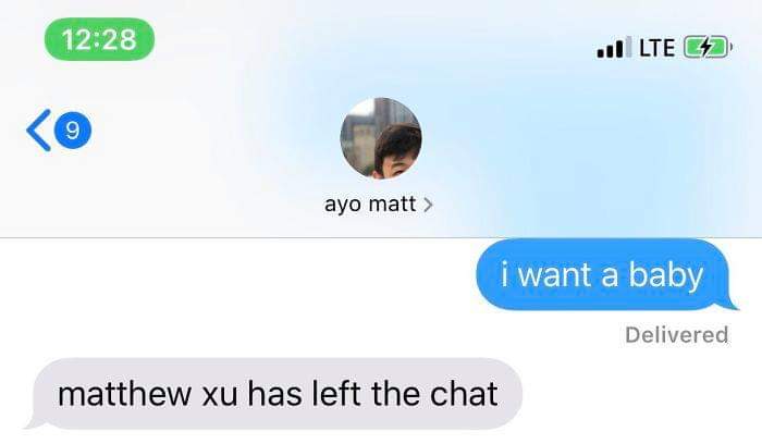 Women Text Their Boyfriends That They Want A Baby